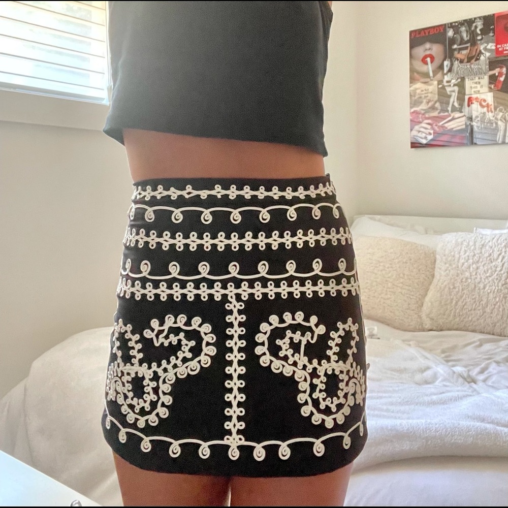 Embroidered skirt